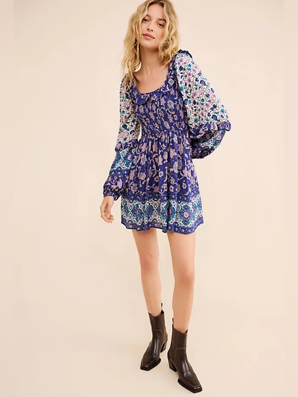 Free People Spell Clairvoyant Mini Dress